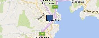 Knight Frank Tasmania location map
