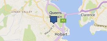 Lady Gowrie Tasmania location map