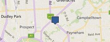 Levi Park Caravan Park location map