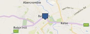 LJ Hooker Bathurst location map