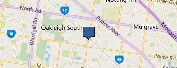 LJ Hooker Clayton location map