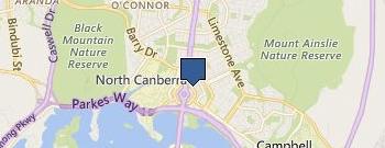 LJ Hooker Conveyancing ACT location map