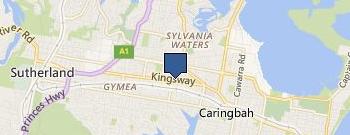 LJ Hooker Miranda location map