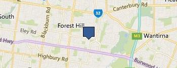 Mahons with Yuncken & Yuncken Lawyers location map