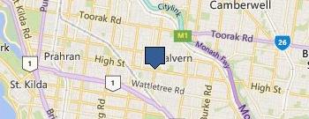Malvern Town Hall location map