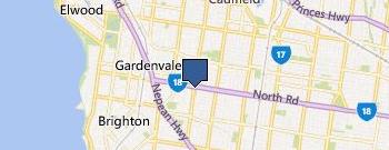 Melbourne's Leading Nanny Agency location map