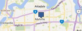 Melville Bin Hire location map