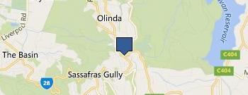 Olinda Cellars location map