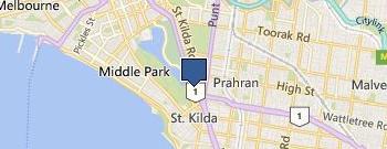 Paint Melbourne location map