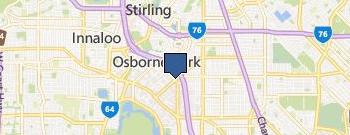 Perth Splashbacks location map