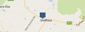 Sheffield Cabins location map