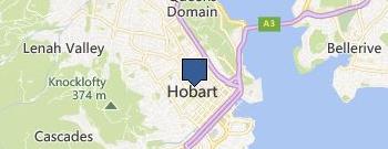 Tasmanian Bakeries location map