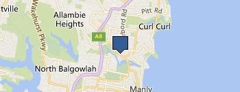 Absolute Fitness Manly location map
