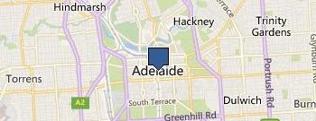 Adelaide Town Hall location map