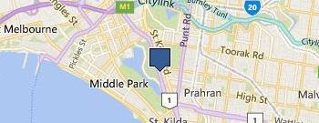Albert Park Golf Course location map