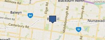 Box Hill Physiotherapy location map