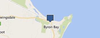 Byron Car Hire location map