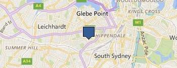 Camperdown Physiotherapy location map