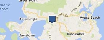 East Coast Self Storage location map