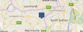 Enmore Theatre location map