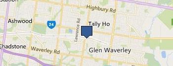 Fitness First Glen Waverley location map