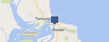 Forster Luxury Houseboats location map