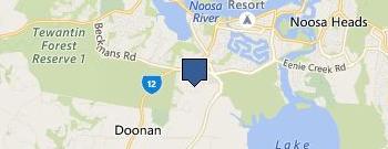 Gyprock Noosa location map