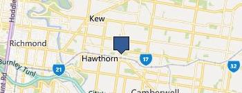 Hawthorn East Vet location map