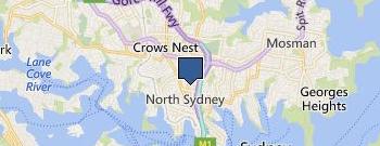 LJ Hooker North Sydney location map