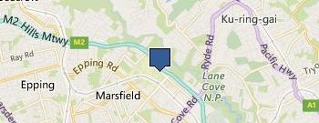 Macquarie University Hospital location map