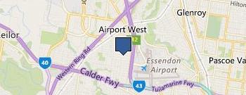 Moonee Ponds Antiques location map