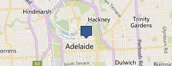 North Terrace Optometrists location map