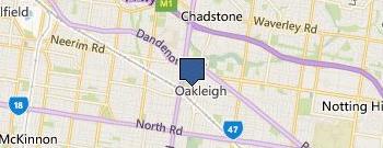 Oakleigh Locksmiths location map