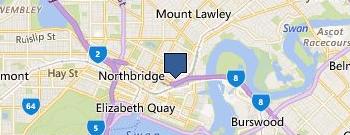 Office National Perth CBD location map