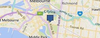 St Kilda Road Sports & Physiotherapy Centre location map