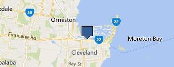 Stradbroke Island Holidays location map
