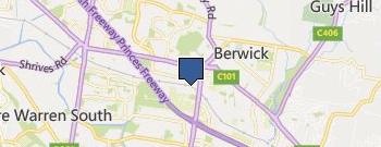 Stuart Murrays Berwick Enterprise Automotive location map