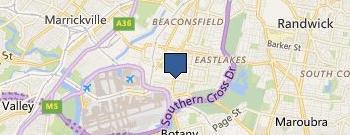 Sydney Luggage Centre location map