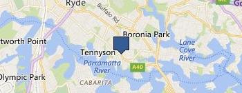 Tennis Ranch location map