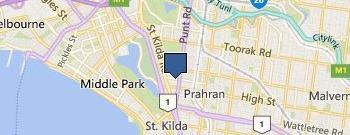 Wesley College Melbourne location map