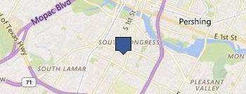 Zero Nose Bleeds - Austin Concerts location map