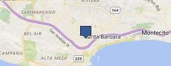 Dr Hurtado Dentistry Santa Barbara location map