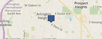 Palatine Dumpsters location map