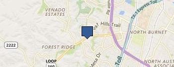 Falls on Bull Creek Apartments location map