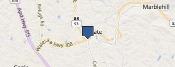 Tate Dumpster Rental location map