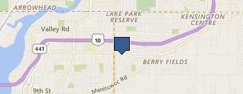 Audiology and Hearing Aid Center location map