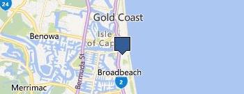 Shines Mobile Car Detailing Gold Coast location map