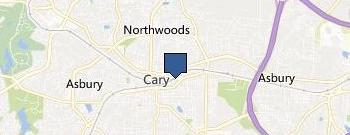 Cary Auto Body Specialists location map