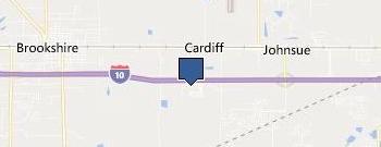 TX Locksmith Brookshire location map