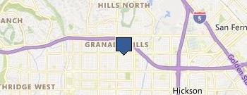 Granada Hills Locksmiths location map
